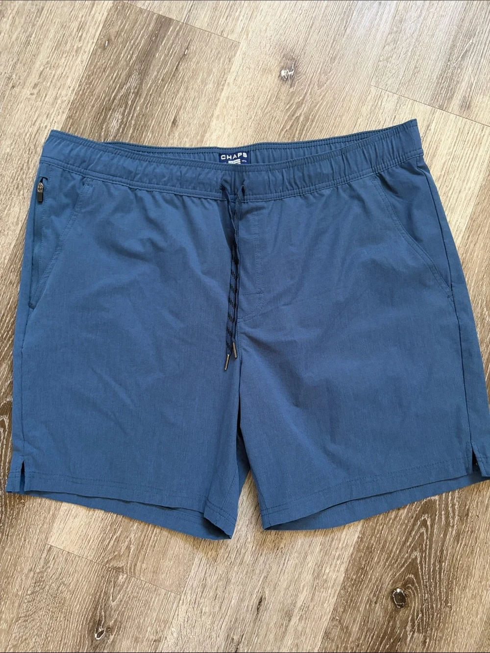 Chaps Men’s Blue Flat Front Athletic Shorts